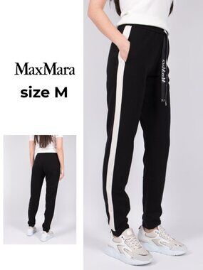 MaxMara 'S MaxMara Ornati jersey trousers Black